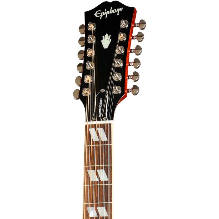 Guitarra Electroacústica Epiphone Inspired by Gibson Hummingbird 12-Cuerdas - Imagen 4