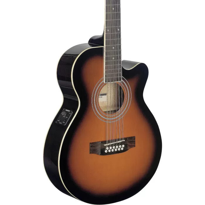 Guitarra Electroacústica Stagg Mini-Jumbo 12 cuerdas