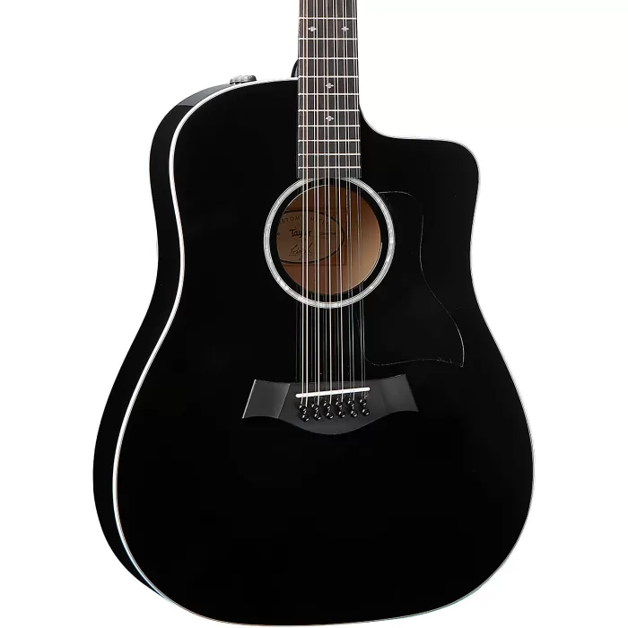 Guitarra Electroacústica Taylor 250ce-BLK DLX 12-Cuerdas