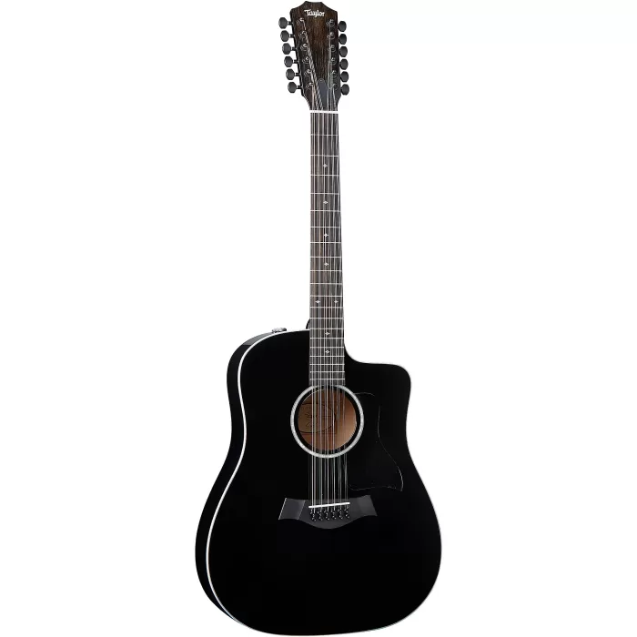 Guitarra Electroacústica Taylor 250ce-BLK DLX 12-Cuerdas - Imagen 3