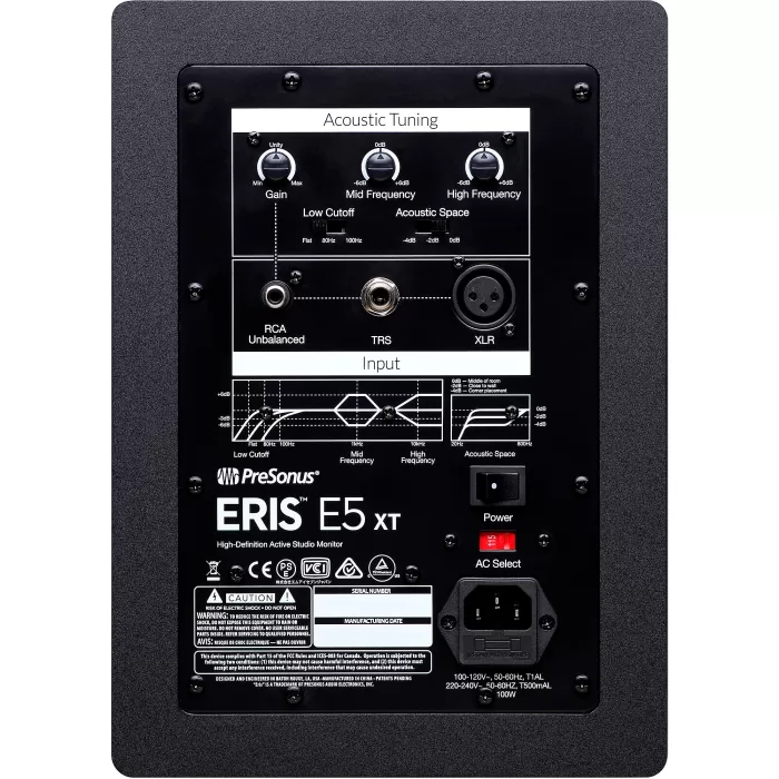 PreSonus Eris E5 XT 5.25" Monitor De Estudio Activo - Imagen 3