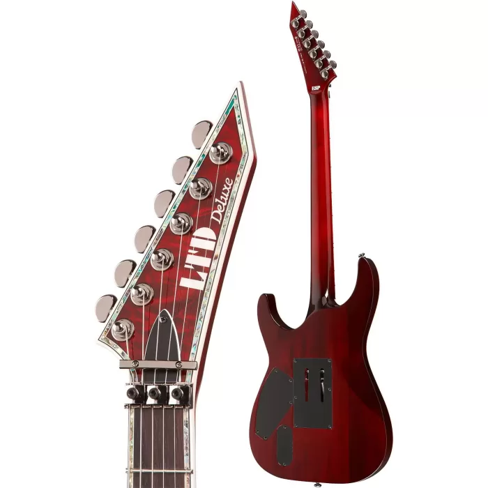 Guitarra Eléctrica ESP LTD Deluxe MH-1000 Pastillas EMGs Color "See-Thru Black Cherry" - Imagen 4