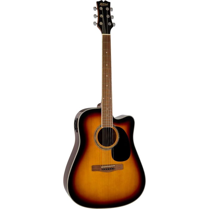 Guitarra Electroacústica Mitchell D120CE Dreadnought Con Media Luna - Imagen 2