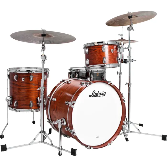 Batería Ludwig Classic Oak Downbeat Shell Pack de 3 Piezas Con Bombo 20" - Imagen 6